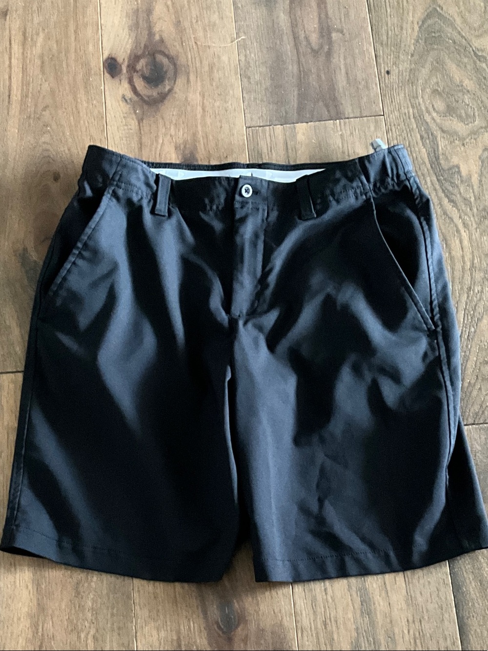 Under Armour Men's Black Flat Front Performance Shorts